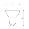 Philips CorePro LED Spot 5-50W GU10 827 36° dimbaar - warmwit