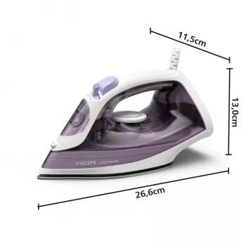 Philips DST2020/30 Strijkijzer, 2000 W, Antiaanbakzool, Blauw/Wit