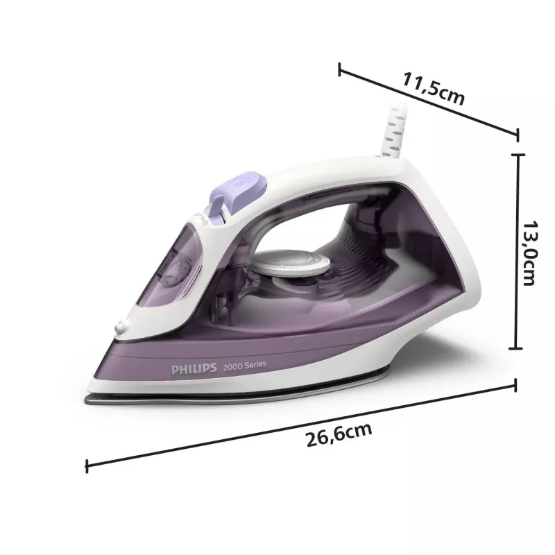 Philips DST2020/30 Strijkijzer, 2000 W, Antiaanbakzool, Blauw/Wit