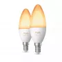 Philips Hue White Ambiance Kaarslamp E14 B39 EU 2-pack