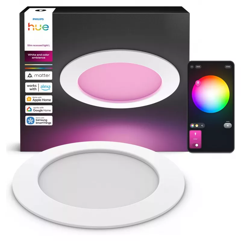 Philips Hue White & Color Ambiance Slim Recessed Light L EMEA wit