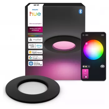 Philips Hue White & Color Ambiance Slim Inbouwspot S EMEA Zwart