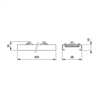 Philips Maxos LL500Z MB-SW WH ophanging, traploos verstelbaar, wit