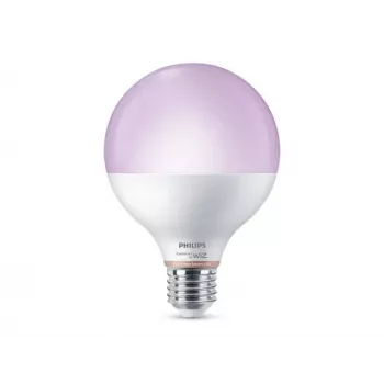Philips Smart WFB 75W G95 E27 822-65 RGB 1PF/6 – 9W Smart LED-lamp, 1055lm, E27, RGB/Tunable White, dimbaar