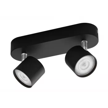 Philips Star Spot 2-Floodlight Zwart 1000lm LED plafond-/wandspot