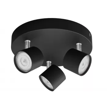 Philips Star Spot 3-circuit plafondspot zwart 1500lm