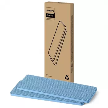 Philips XV1882/20 OneUp Vervangende Microvezeldoekjes (2 stuks) – Blauw