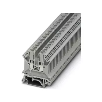 Phoenix 3001501 UK 3 N doorvoerklem, schroefaansluiting, 2,5 mm², 800 V, 24 A, DIN-railmontage, grijs