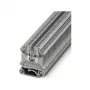 Phoenix 3001501 UK 3 N doorvoerklem, schroefaansluiting, 2,5 mm², 800 V, 24 A, DIN-railmontage, grijs