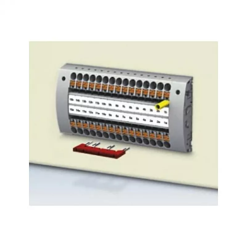 Phoenix 3030174 FBS 3-5 steekbrug, 3-polig, 5,2 mm rastermaat, rood