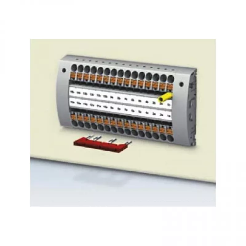 Phoenix 3030284 steekbrug FBS 2-8, 2-polig, 5,2 mm rastermaat, rood