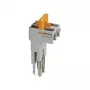 Phoenix 3034468 SB-ME 2-8 steekbrug, 2-polig, 8 mm rastermaat, rood
