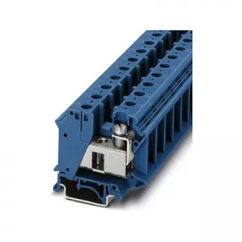 Phoenix 3075731 UTI 35 BU installatieklem - blauw, 35 mm², 125 A, 1000 V, schroefaansluiting, DIN-railmontage