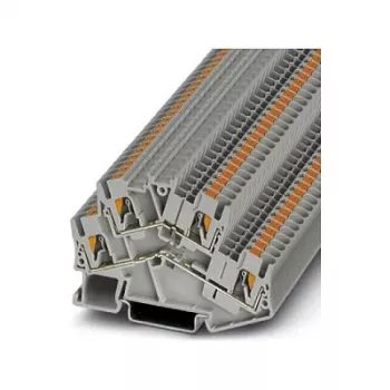 Phoenix 3209604 PTTBS 2.5 dubbelverdieping-doorvoerklem, push-in aansluiting, grijs