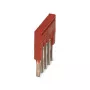 Phoenix 3213043 FBS 5-3.5 steekbrug, 5-polig, 3,5 mm rastermaat, rood