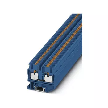 Phoenix 3248126 MPT 2,5 BU mini-doorvoerklem, schroefaansluiting, blauw