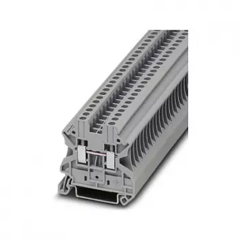 Phoenix Contact 3044076 UT 2.5 doorvoerklem, schroefaansluiting, 2,5 mm², 800 V, 24 A, grijs, DIN-railmontage