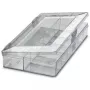 Phoenix Contact 5031524 transparante rechthoekige opbergbox van polystyreen met klapdeksel