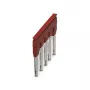 Phoenix Contact FBS 5-10 steekbrug, 5-polig, 10 mm rastermaat, rood 3005948