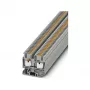 Phoenix Contact MPT 2.5 mini-doorgangsklem, Push-in-aansluiting, 2,5 mm², 500 V, 24 A, grijs