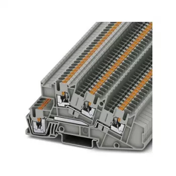 Phoenix Contact PTI 2,5-L/L installatie-rijgklem, meerlaags, Push-in, 3 niveaus, 24 A, 500 V, grijs