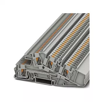 Phoenix Contact PTI 4-L/L 3-Etagen Rijgklem, Push-in, 4 mm², 400 V, 32 A, grijs