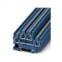 Phoenix 3210570 PTTB 2,5 BU dubbelverdieping-rijgklem met Push-in-technologie