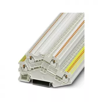 Phoenix Contact PTTBS 1,5/SWH/U-YE/O-WH dubbelverdiepingsklem voor KNX, push-in, wit/geel