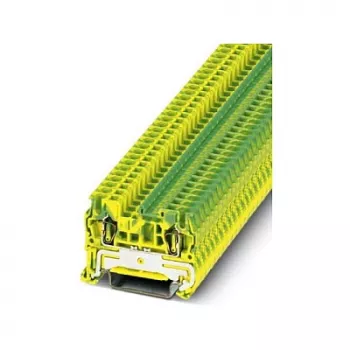 Phoenix Contact ST 2.5-PE aardleiding-rijgklem, veerklem, groen-geel, DIN-rail