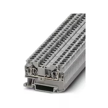 Phoenix Contact ST 4 Doorvoerklem, veerkrachtansluiting, 4 mm², grijs, DIN-railmontage, 800 V, 32 A