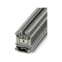 Phoenix Contact UK 5 doorvoerklem, schroefaansluiting, 4 mm², 800 V, 32 A, grijs, DIN-railmontage, 2 aansluitingen, 1 potentiaal, PA-isolatiemateriaal, UL 94 V0
