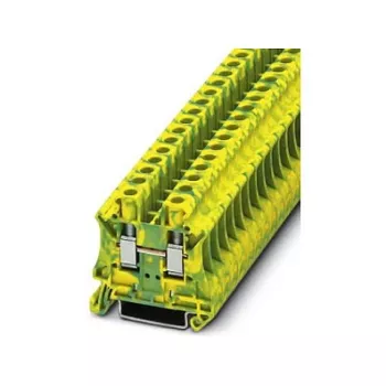 Phoenix Contact UT 6-PE aardleiding-rijgklem, schroefaansluiting, groen-geel, 10 mm²