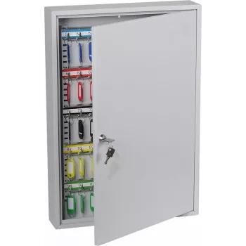 Phoenix Safe KC0603K sleutelkast (grijs) – 100 haken, wandmontage, 550 x 380 x 80 mm