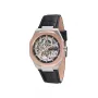 Pierre Cardin heren quartz analoog horloge CF.1002.LB.2 42mm RVS zwarte wijzerplaat lederen band