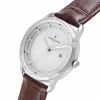 Pierre Cardin heren quartz analooghorloge CLC.6000 43mm RVS behuizing zwarte leren band