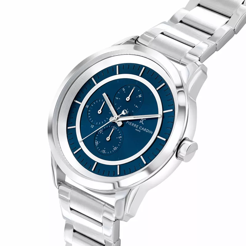 Pierre Cardin herenhorloge CCP.5013 45mm RVS quartz analoog