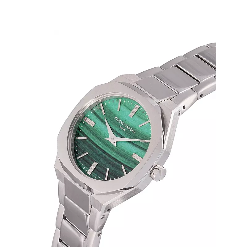 Pierre Cardin dames analoog kwartshorloge CF.1008.MS.3 32mm zilverkleurige roestvrij staal Milanese mesh-armband