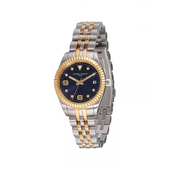 Pierre Cardin dames quartz analoog horloge CF.1012.MU.3 - 28mm zilver roestvrij staal mesh