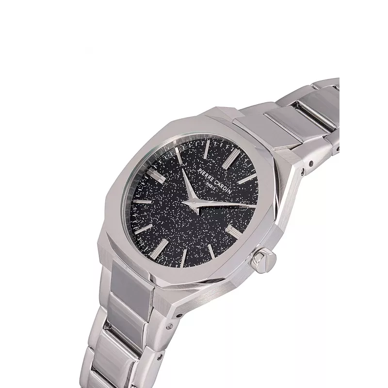 Pierre Cardin dames quartz horloge CF.1008.MS 32 mm zilver roestvrij staal mesh band