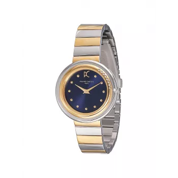 Pierre Cardin Dameshorloge CF.1010.MU 32mm quartz analoog zilveren wijzerplaat bruine leren band