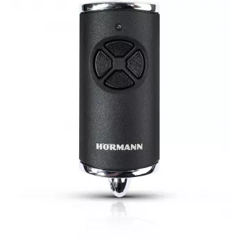 Pilot Hormann HSE 4 868MHz BiSecure handzender (zwart, mat, verchroomde knoppen)