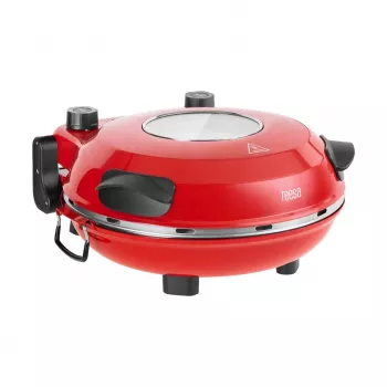 Pizzaoven TEESA SUPREME, 1200 W, 32 cm, kijkvenster, uitneembare steen, dubbele verwarmingsregeling