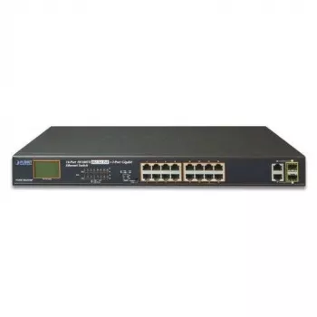 PLANET FGSW-1822VHP 18-poorts managed PoE+ switch met 16x Fast Ethernet en 2x Gigabit combo-uplinks