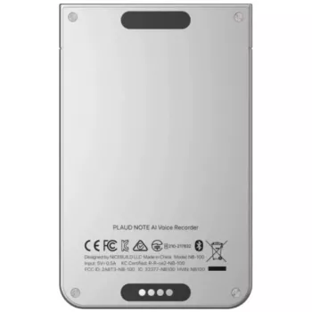 PLAUD NOTE AI-spraakrecorder, 64GB, zilver