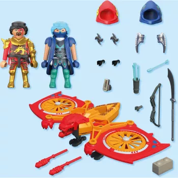 Playmobil 71833 Heroes: heldendrone tegen boze ninja