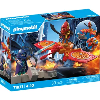 Playmobil 71833 Heroes: heldendrone tegen boze ninja