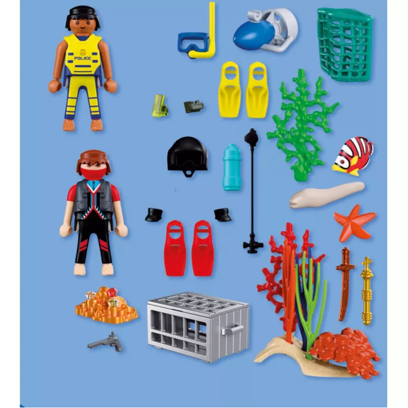 PLAYMOBIL 72078 City Action politieduiker met schat