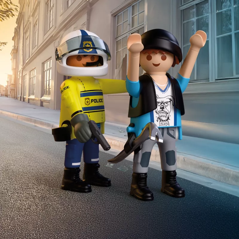 PLAYMOBIL 72079 City Action politiemotor achtervolging
