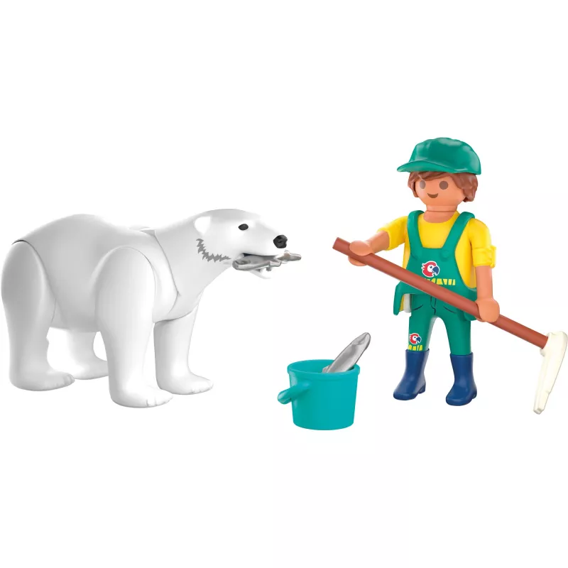 Playmobil 72090 Animals & Friends Zoo: ijsbeer en dierenverzorger