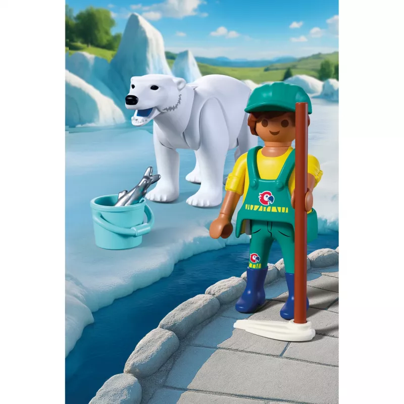 Playmobil 72090 Animals & Friends Zoo: ijsbeer en dierenverzorger
